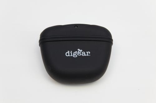 DIGGAR® Snackbeutel, Silikon Futtertasche, Farbe schwarz