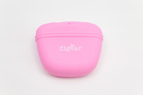DIGGAR® Snackbeutel, Silikon Futtertasche, Farbe pink